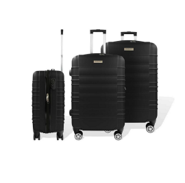 3-teiliges ABS Kofferset Travelstar schwarz