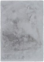 Hochflorteppich in Grau 60 x 110 cm – Bild 3