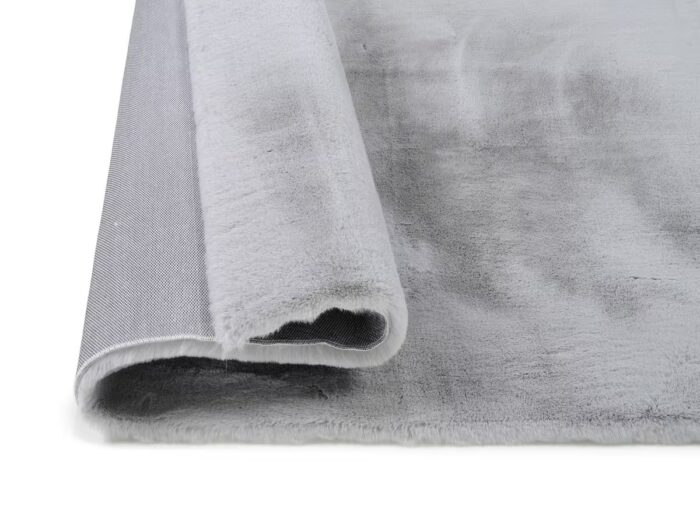 Hochflorteppich in Grau 60 x 110 cm – Bild 6