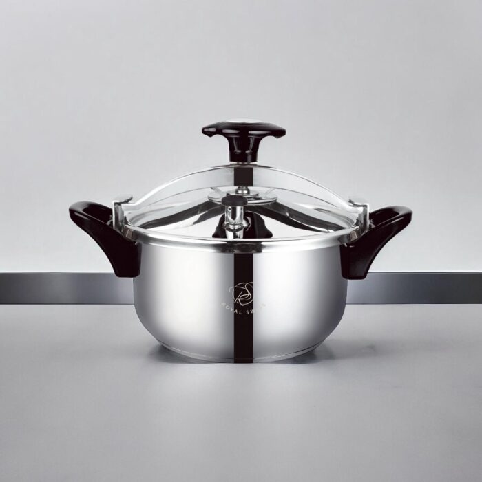 Schnellkochtopf 8L - Langlebiger Edelstahl für effizientes und professionelles Kochen - Silber – Bild 3