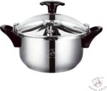 Schnellkochtopf 8L - Langlebiger Edelstahl für effizientes und professionelles Kochen - Silber