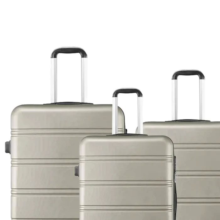 3 tlg. Reisekoffer LINE Platin Koffer Hartschalenkoffer Handgepäck Reisegepäck – Bild 3