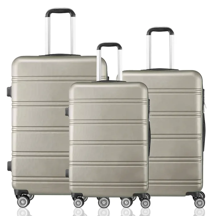 3 tlg. Reisekoffer LINE Platin Koffer Hartschalenkoffer Handgepäck Reisegepäck – Bild 1