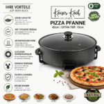 Kaiser Koch Elektrische Pizza Pfanne – 42cm | Extra Tief: 13cm | PFOA-Frei